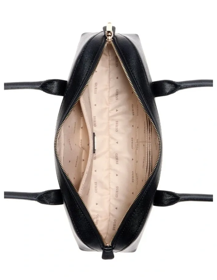 Guess Isobel Sml Satchel Bag IN Black