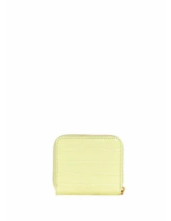 Guess James Croco Small Wallet in Light Lime