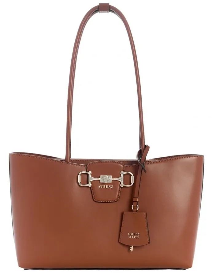 Guess Janie Girlfriend Tote Bag in Cognac