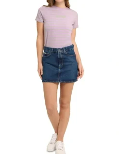 Guess Jeans Classic Mini Skirt in Blue