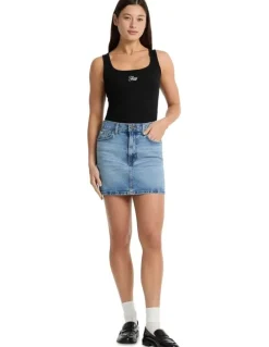 Guess Jeans Classic Mini Skirt in Blue
