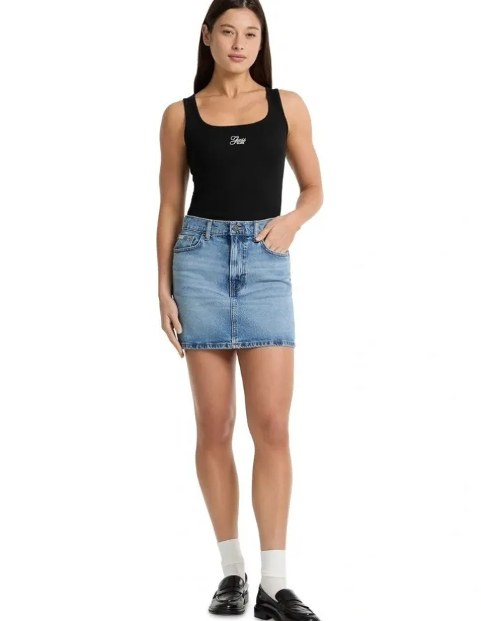 Guess Jeans Classic Mini Skirt in Blue