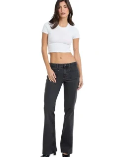 Guess Jeans G09 Bootcut Patch Pockets Jeans W5BA3VD0832 in Black