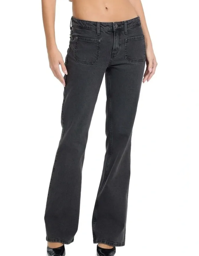 Guess Jeans G09 Bootcut Patch Pockets Jeans W5BA3VD0832 in Black