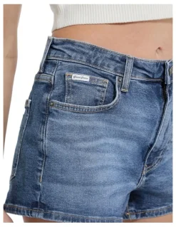 Guess Jeans Highwaist Vintage Short in Blue