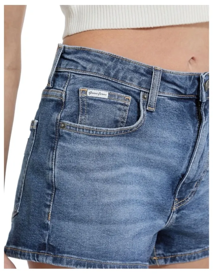 Guess Jeans Highwaist Vintage Short in Blue