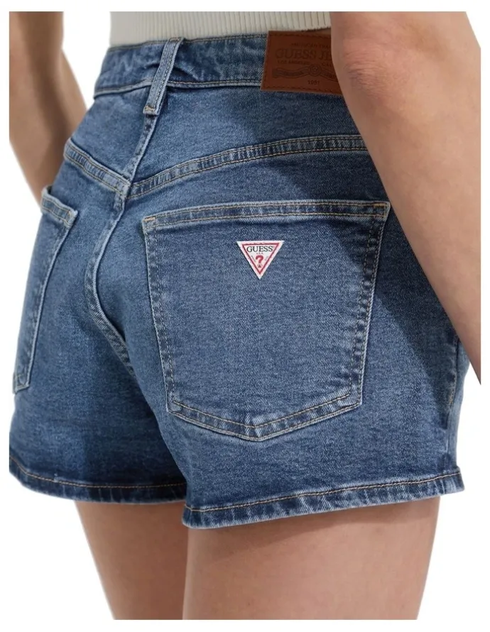 Guess Jeans Highwaist Vintage Short in Blue