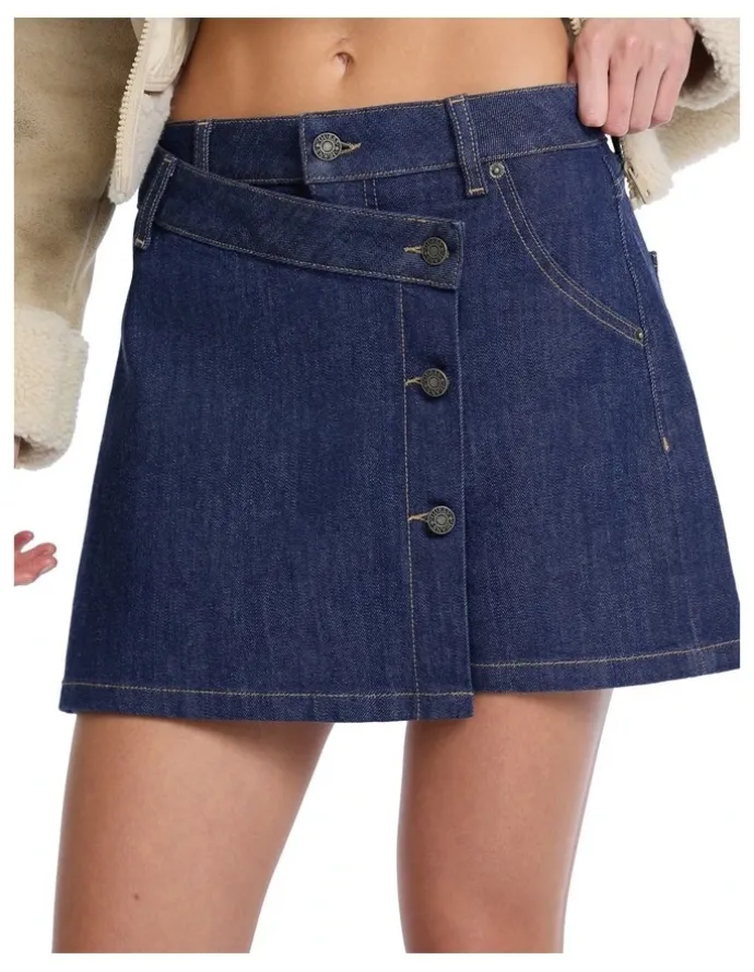 Guess Jeans Wrap Skort in Blue