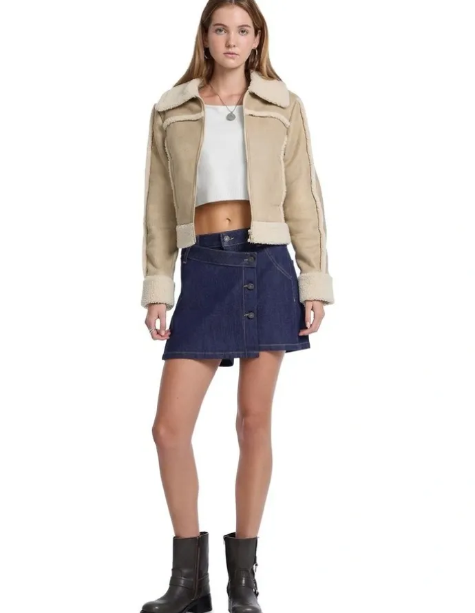 Guess Jeans Wrap Skort in Blue