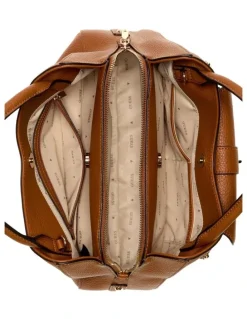 Guess Jessa Girlfriend Satchel Bag in Caramel
