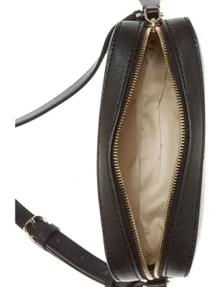 Guess Kamryn Zip Top Crossbody Bag in Black