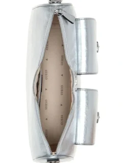 Guess Kassie Convertible Shoulder Bag in Silver