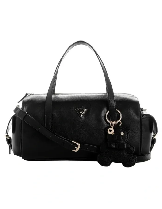 Guess Kassie Small Satchel Bag in Black