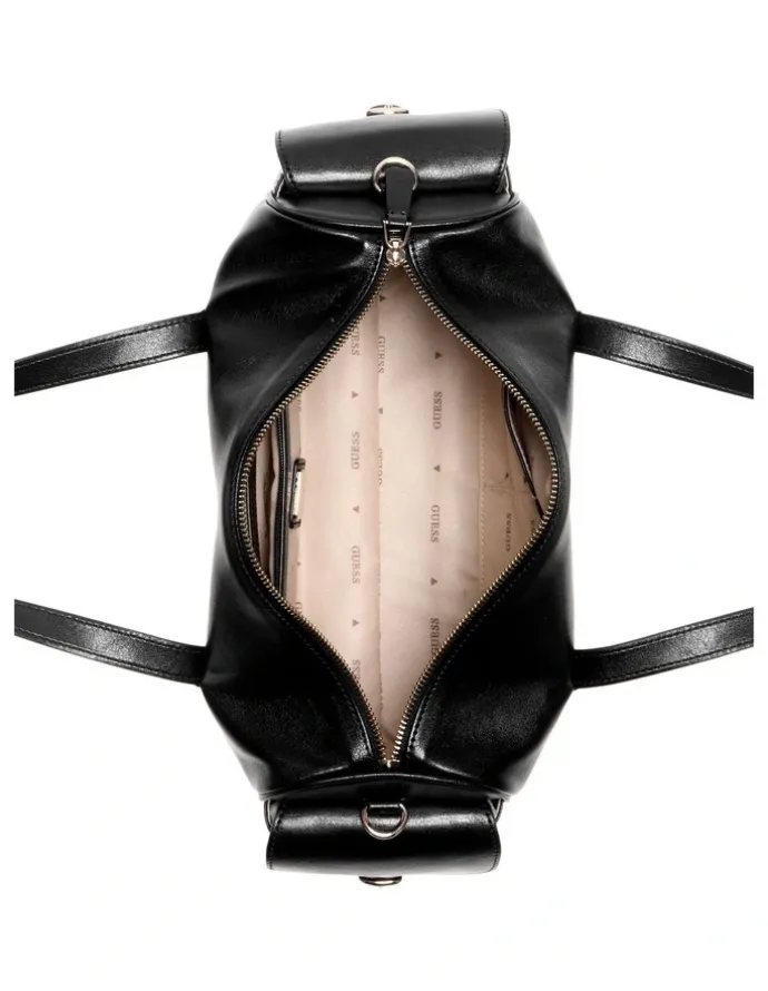 Guess Kassie Small Satchel Bag in Black