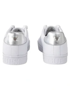 Guess Kents Sneaker in White/Silver