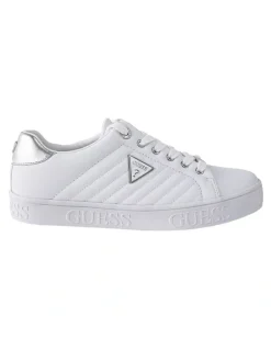 Guess Kents Sneaker in White/Silver