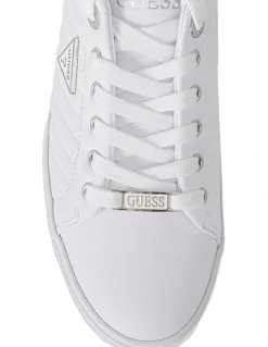 Guess Kents Sneaker in White/Silver