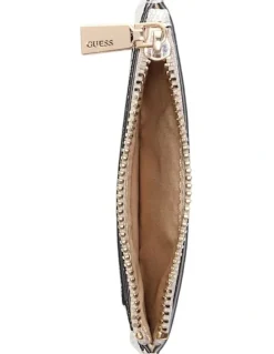 Guess Laurel Credit Card Case in Latte Logo
