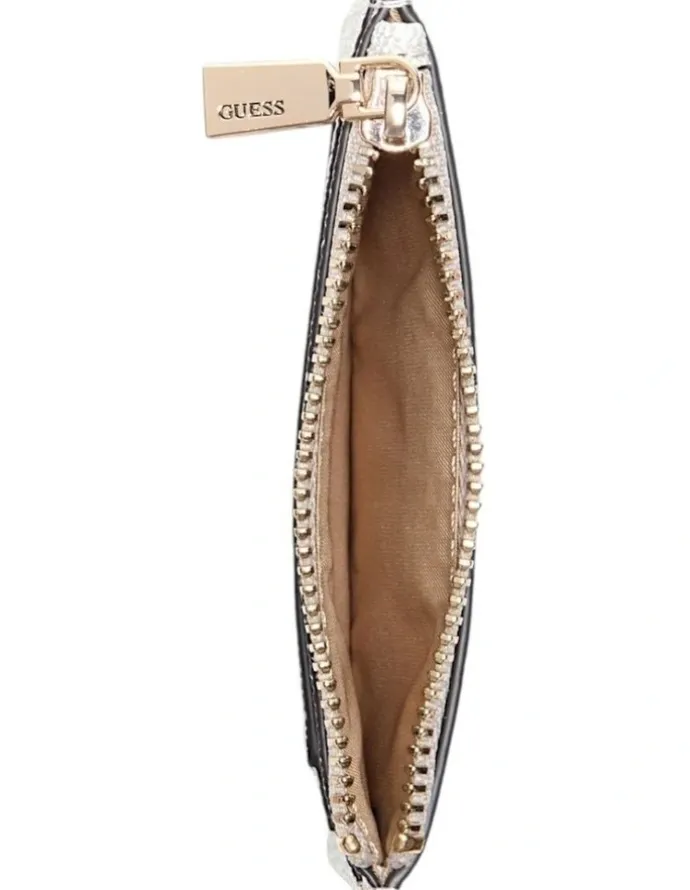 Guess Laurel Credit Card Case in Latte Logo