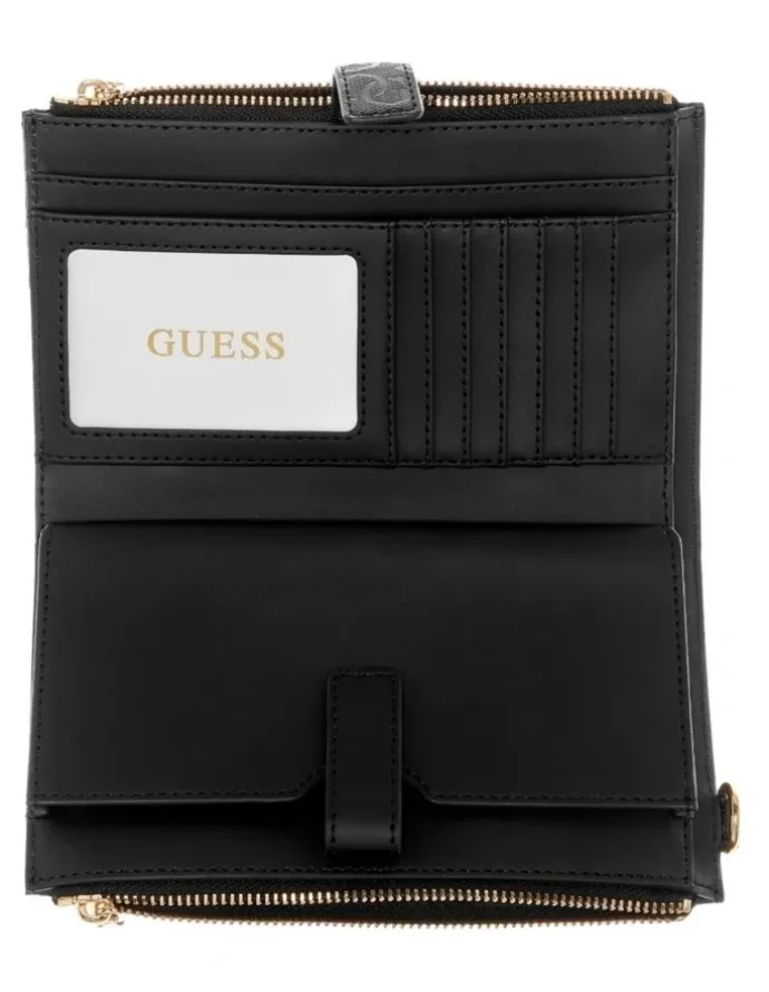 Guess Laurel II Double Zip Organiser in Black