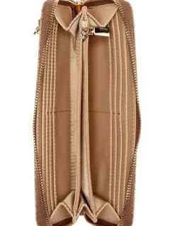 Guess Laurel II Large Zip Around Wallet in Coral Pink