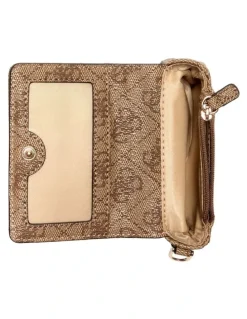Guess Laurel II Micro Coin Purse in Brown
