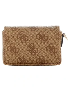 Guess Laurel II Micro Coin Purse in Brown