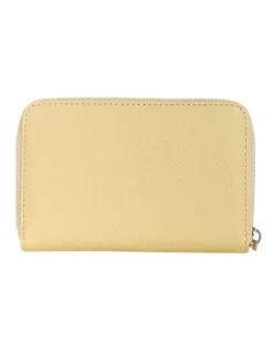 Guess Laurel Medium Zip Around Wallet in Yellow