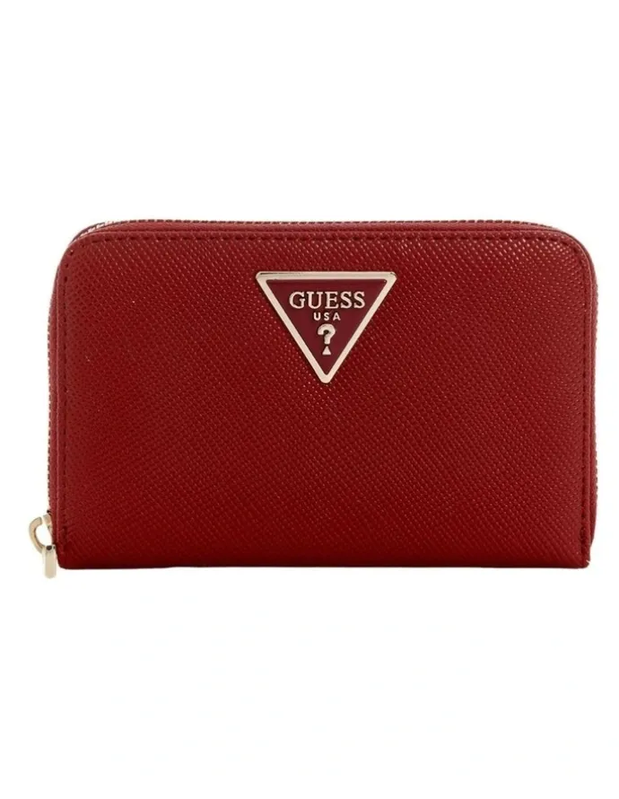 Guess Laurel Medium Zip Around Wallet in Garnet