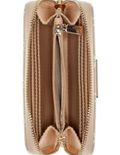 Guess Laurel Medium Zip Around Wallet in Brown