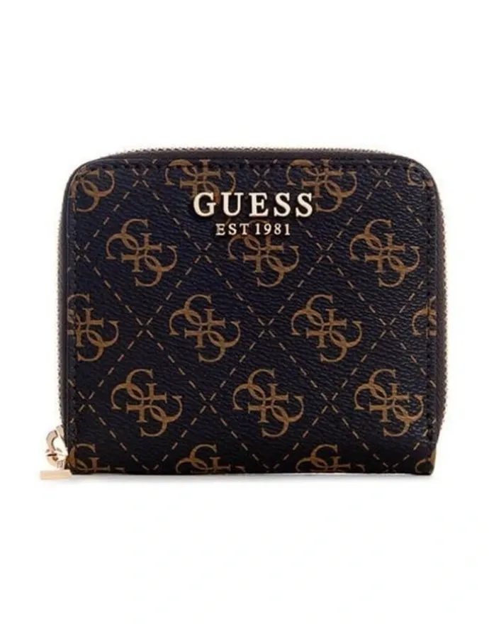 Guess Laurel Small Wallet in Brown Logo