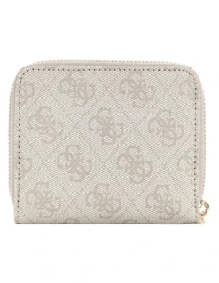 Guess Laurel Small Wallet in Bone Logo