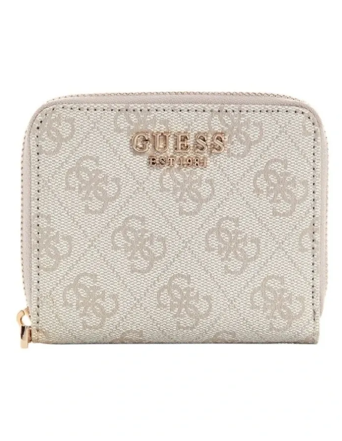 Guess Laurel Small Wallet in Bone Logo