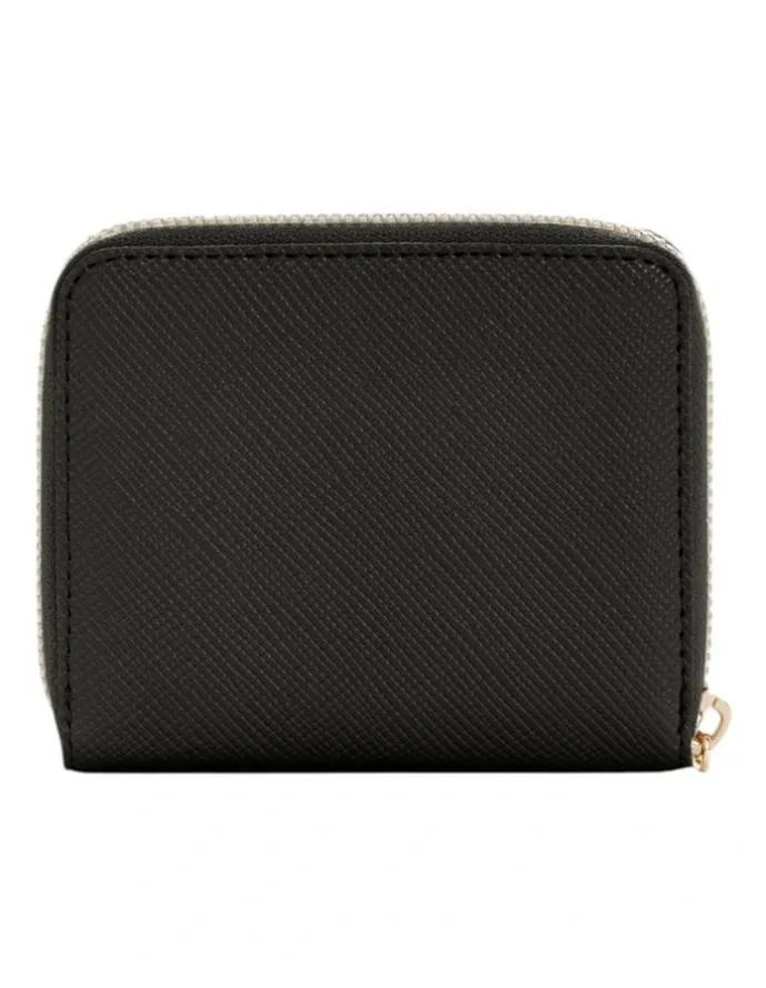Guess Laurel Small Zip Around Wallet in Black
