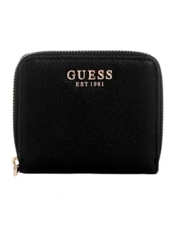 Guess Laurel Small Zip Wallet in Black