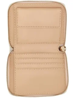 Guess Laurel Small Zip Wallet in Cognac