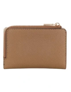 Guess Laurel Zip Around Card Case in Brown
