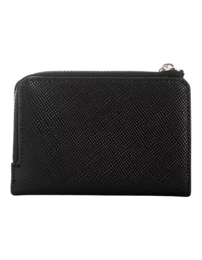 Guess Laurel Zip Card Case Wallet in Black