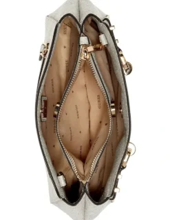 Guess Leona Girlfriend Crossbody Bag in Bone Logo