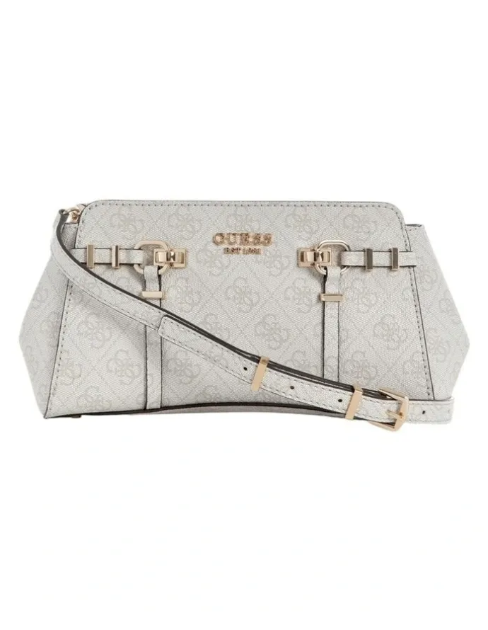 Guess Leona Girlfriend Crossbody Bag in Bone Logo