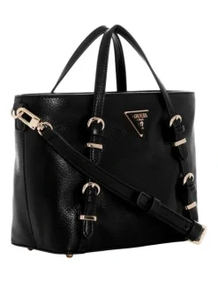 Guess Levia Mini Satchel Bag in Black
