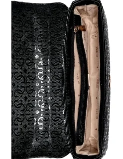 Guess Libby Satchel Bag in Black