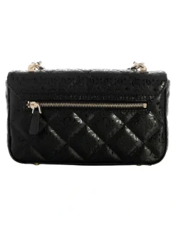 Guess Libby Satchel Bag in Black