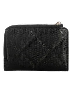 Guess Libby Zip Around Card Case in Black