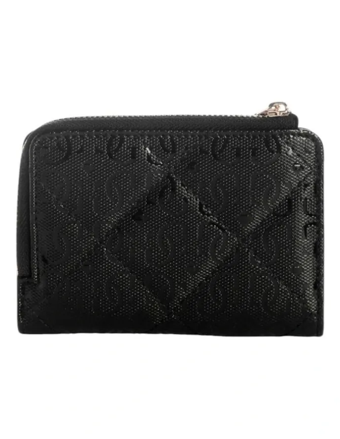 Guess Libby Zip Around Card Case in Black