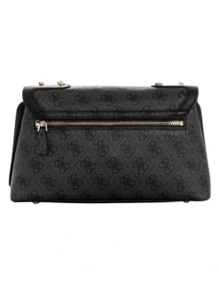 Guess Lindsey Crossbody Bag in Coal Logo