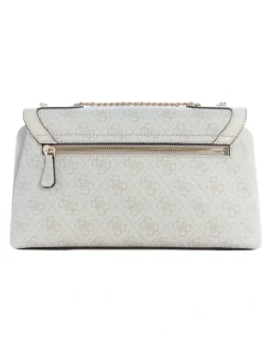 Guess Lindsey Crossbody Bag in Bone Logo