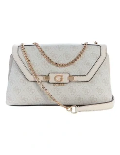 Guess Lindsey Crossbody Bag in Bone Logo