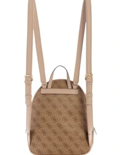 Guess Manhattan Backpack in Brown Logo
