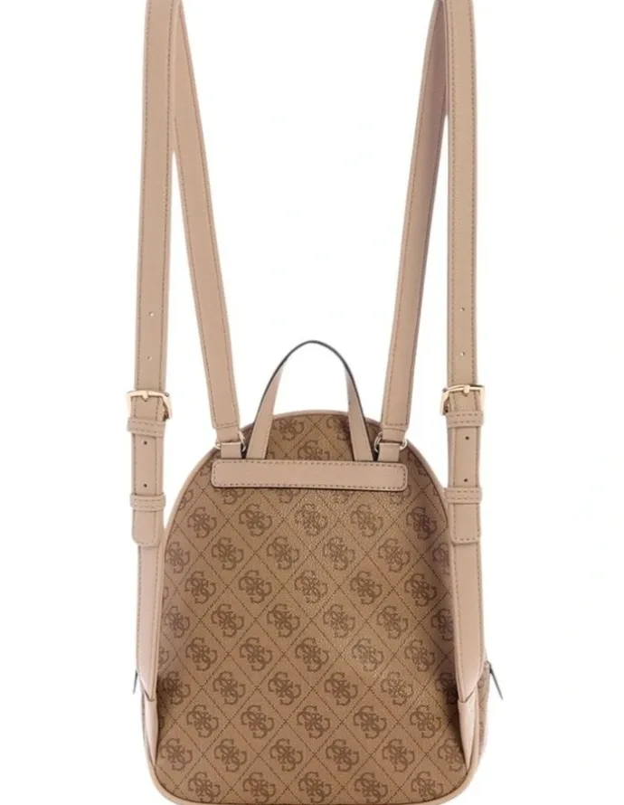 Guess Manhattan Backpack in Brown Logo